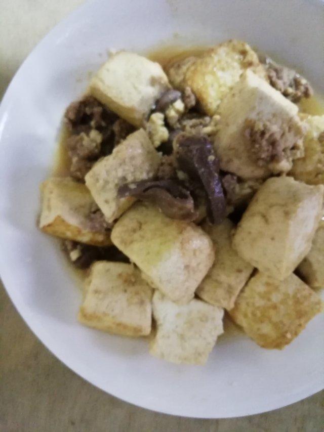 自制醋点黄豆豆腐/黑豆豆腐&岑溪水豆腐酿的做法