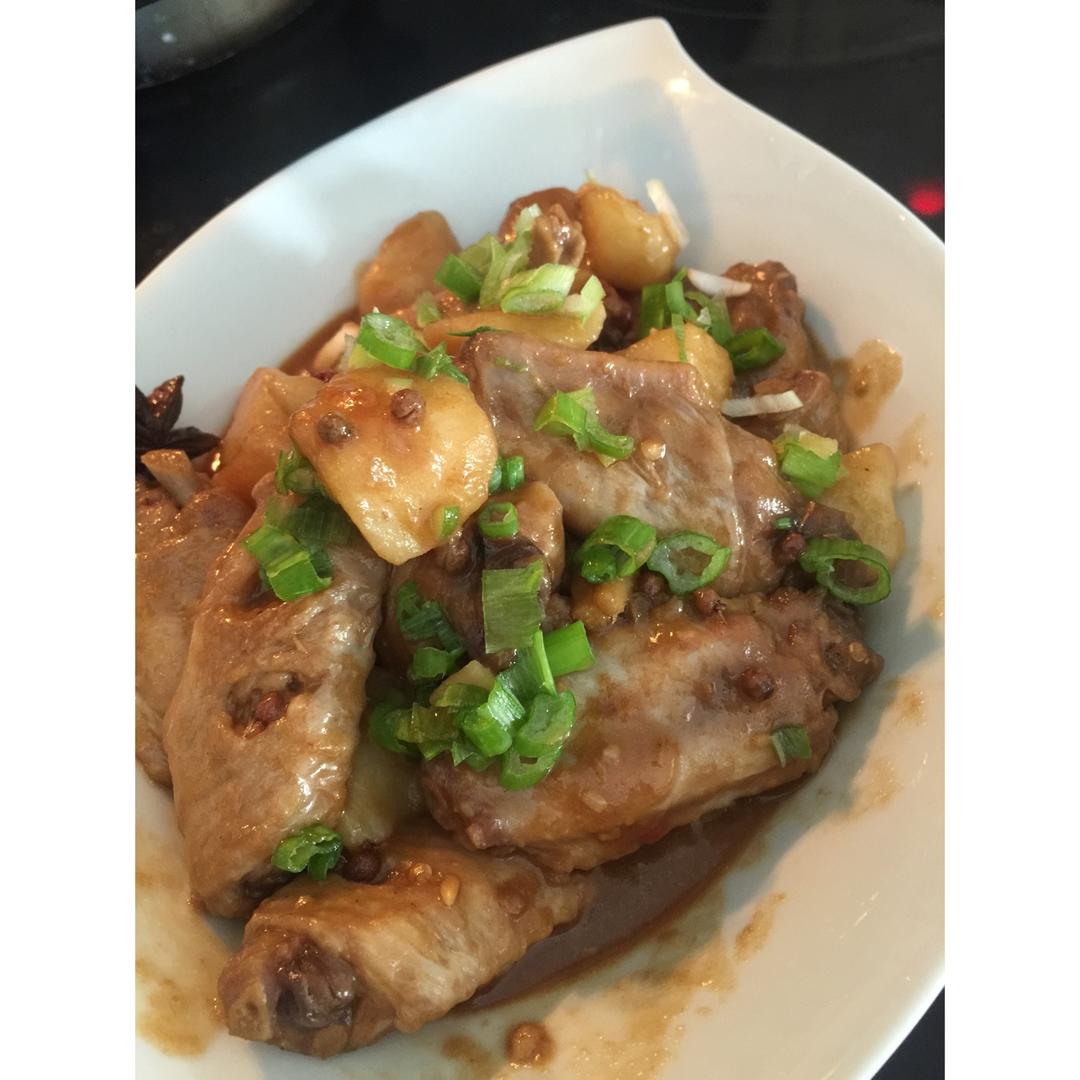 土豆炖鸡翅（快手零失败）