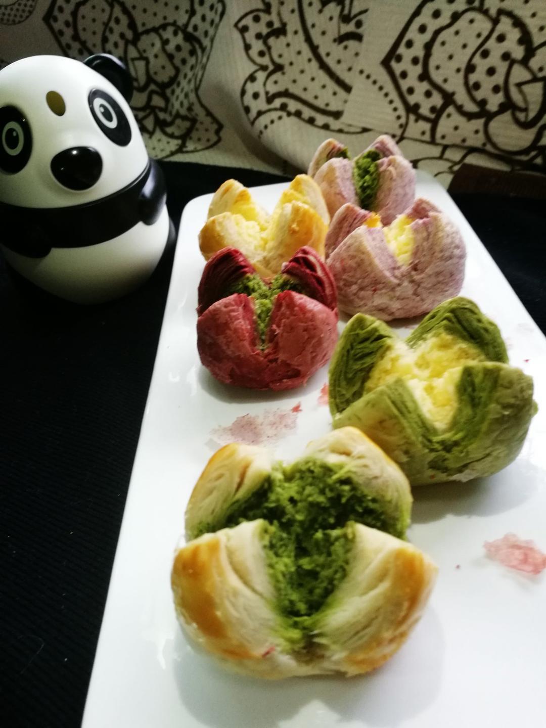 花开富贵之四种口味的椰蓉开口酥