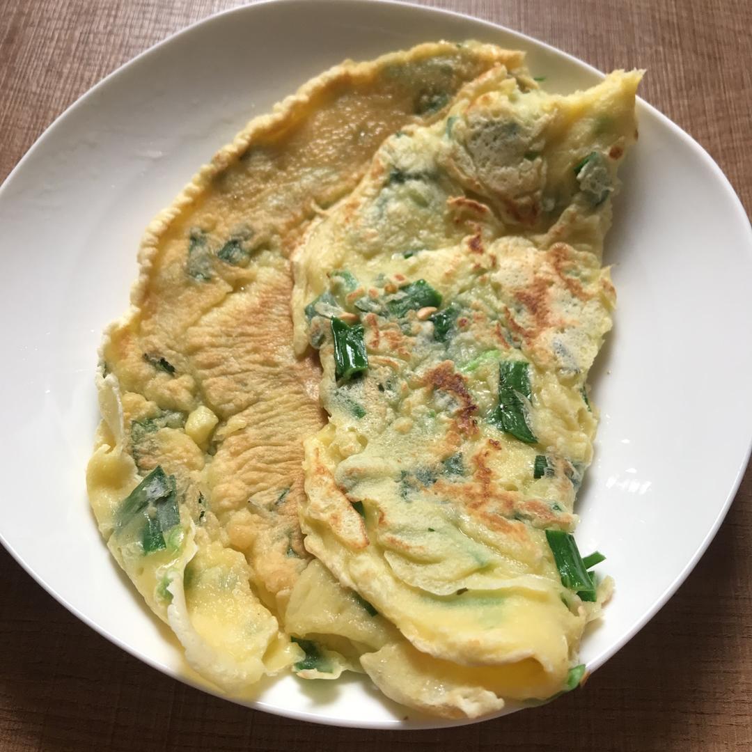韭菜鸡蛋摊饼