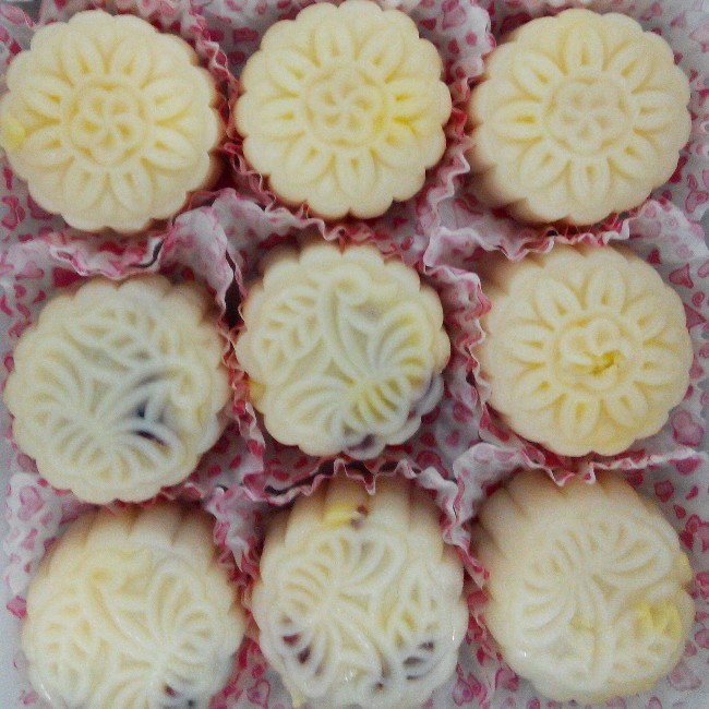 传说中的大班冰皮月饼 终于能尝到啦～