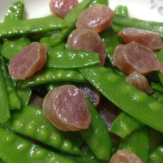 荷兰豆炒腊肠