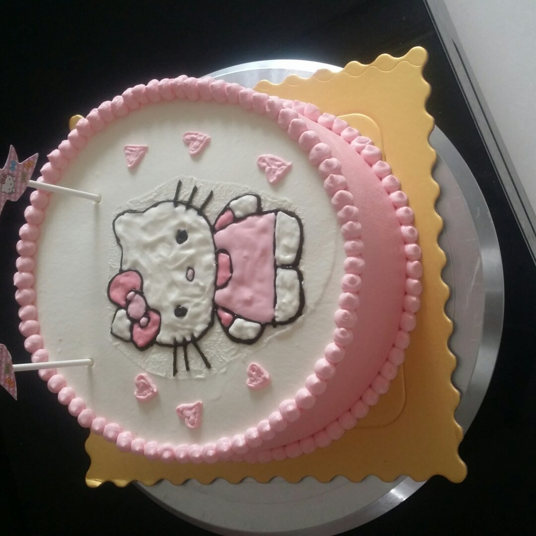 简单爱2006521做的转印蛋糕