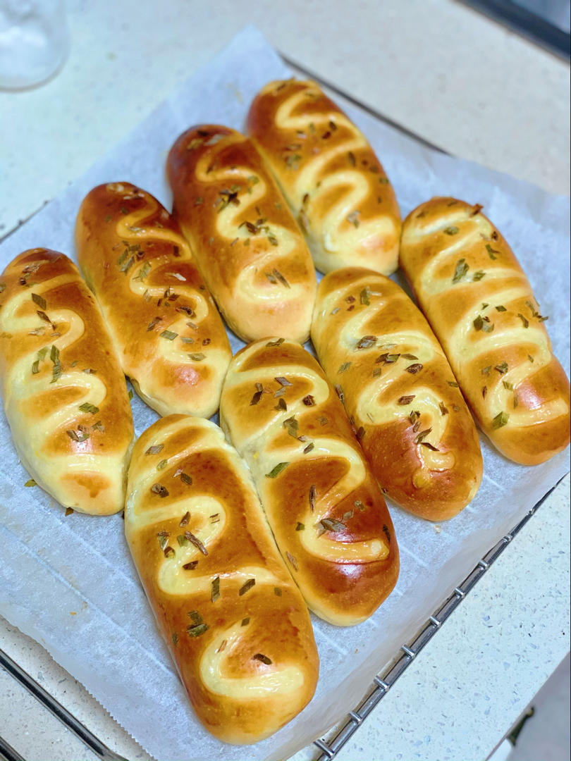 香葱火腿肉松面包