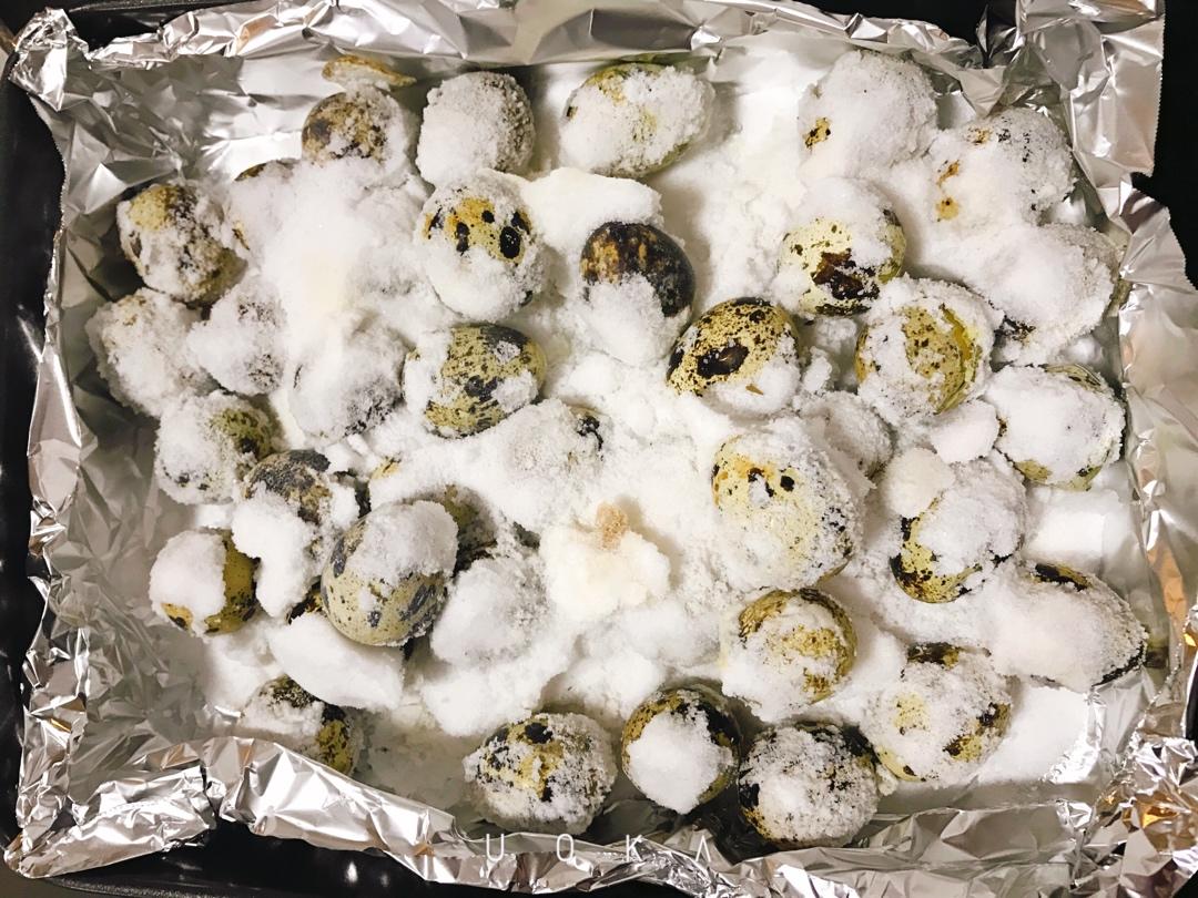 盐焗鹌鹑蛋-烤箱版