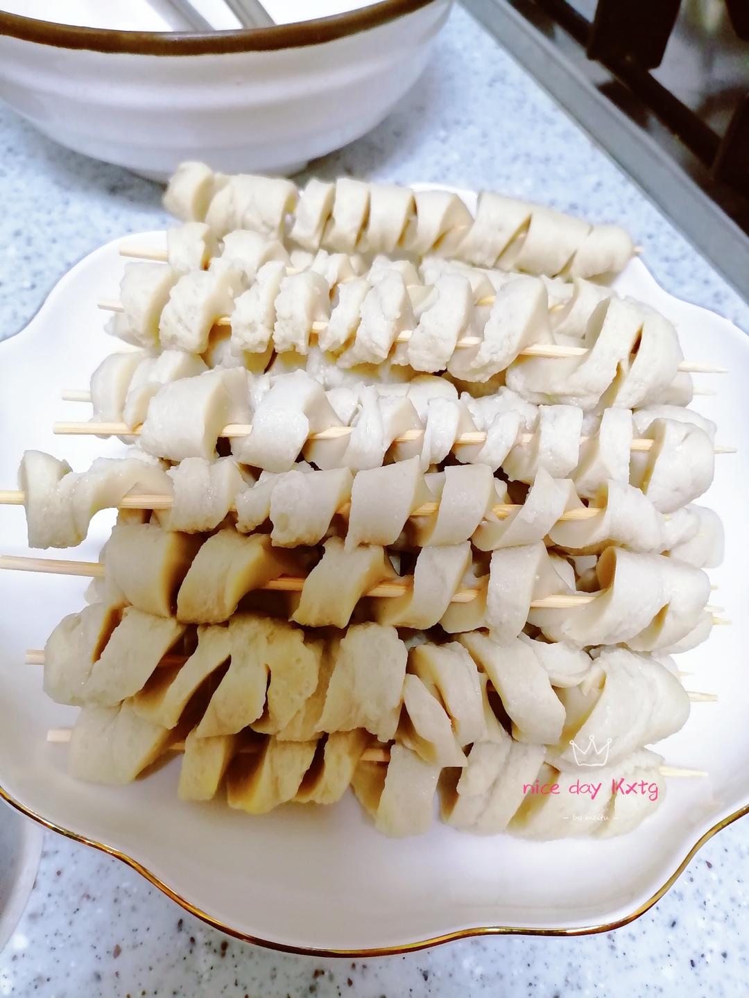 【自制面筋】蘸延边串料