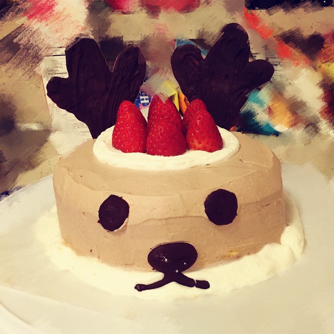 圣诞节-萌萌哒小麋鹿蛋糕