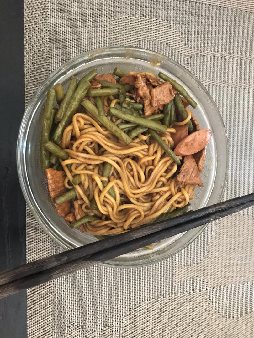 快手菜豆角闷面