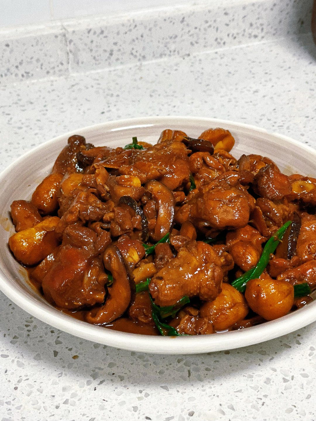 冬日红烧栗子鸡（减脂版