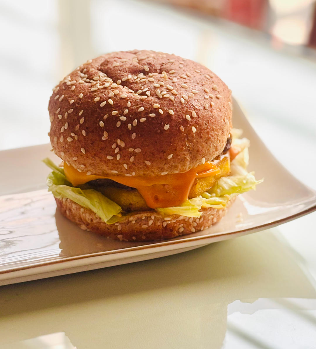 自制菠萝牛肉汉堡🍔
