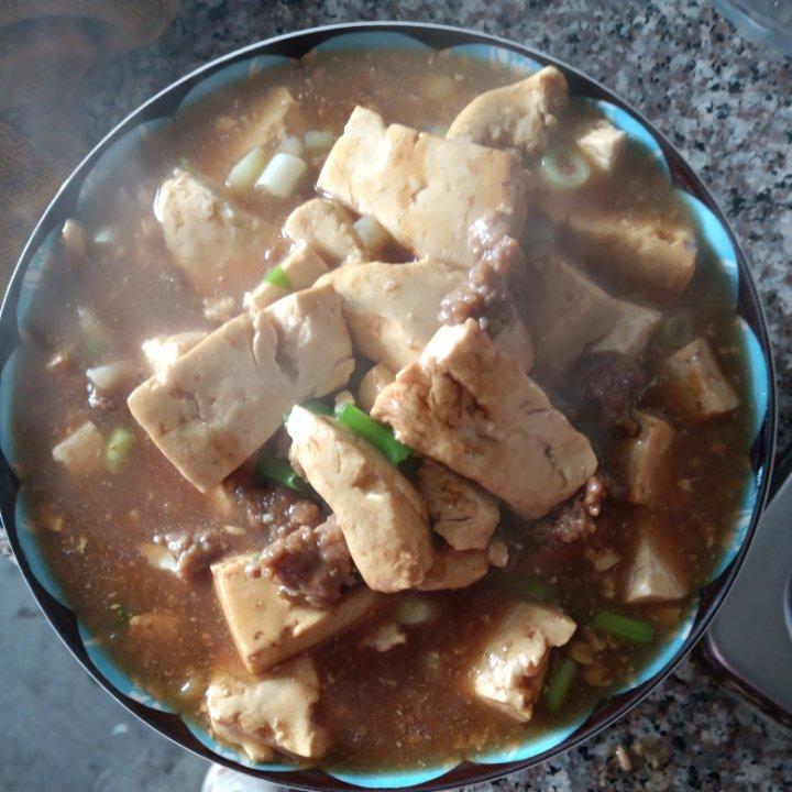 肉末豆腐👩‍🍳拌饭太好吃啦！手残党必学