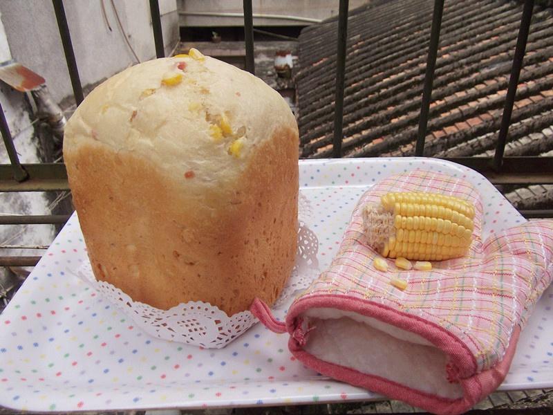 香甜玉米火腿吐司（面包机）的做法