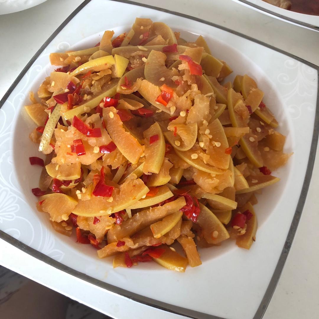 小白白886做的炒柚子皮