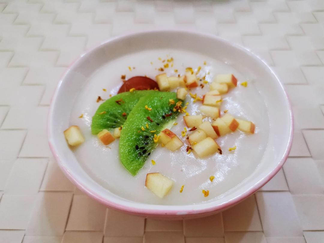 莲藕水果羹