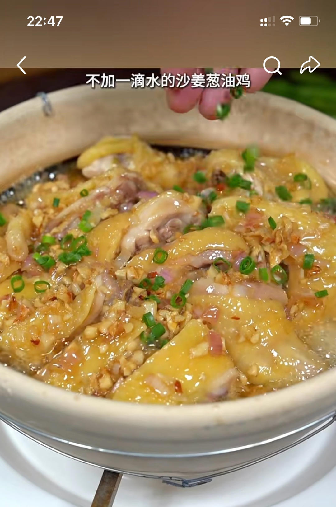沙姜葱油鸡（太好吃了！）