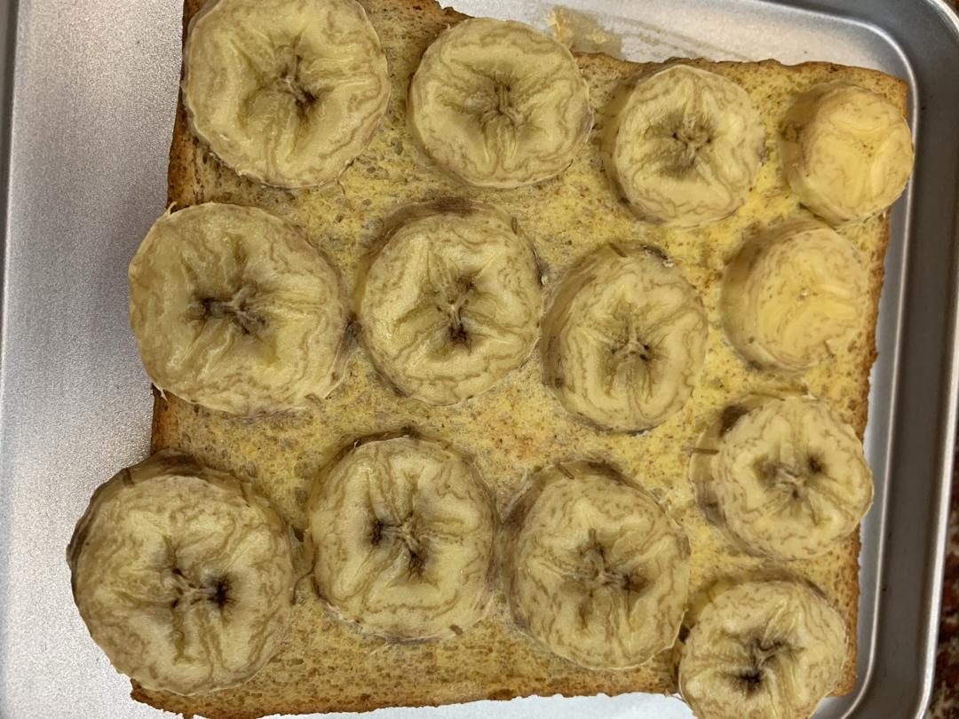 🔥零难度❗️巨好吃的香蕉烤吐司片