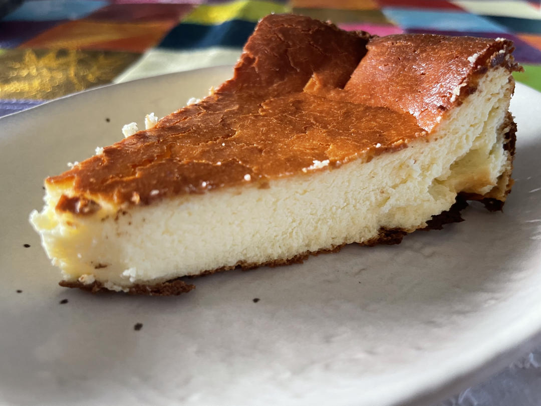 轻舟amy做的超简单巨好吃零失败巴斯克烤芝士蛋糕6寸