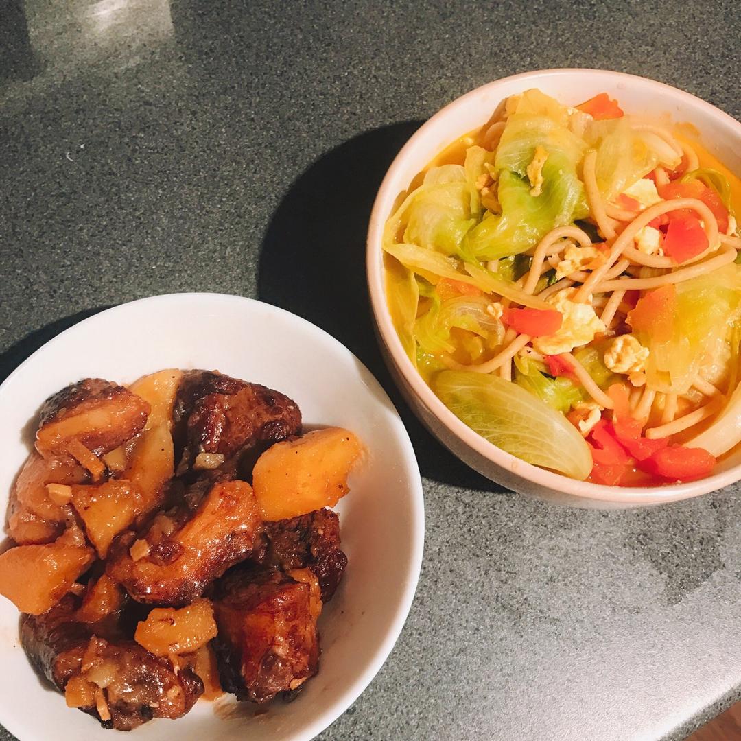 土豆焖排骨(广式）
