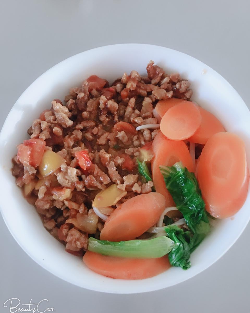 家常肉末面
