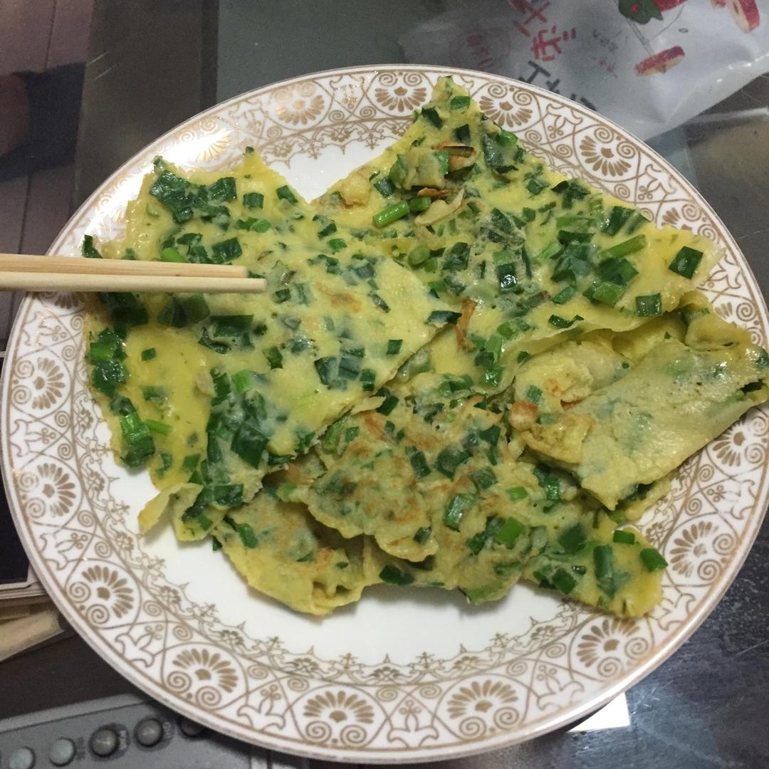 韭菜鸡蛋饼