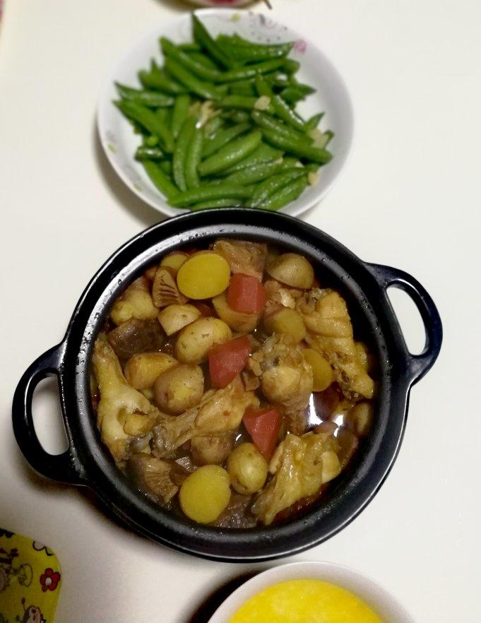 花菇栗子焖鸡翅
