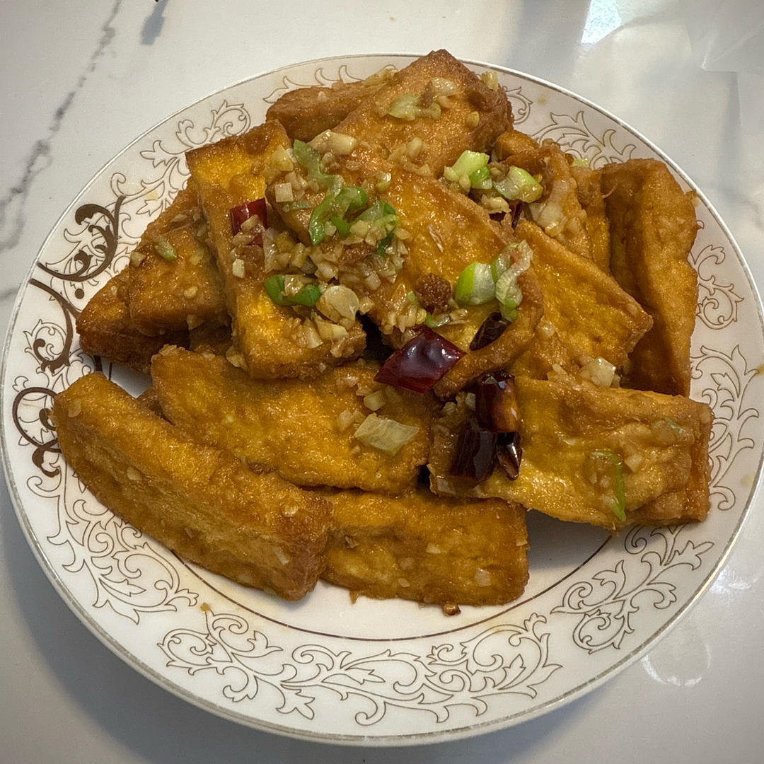 外焦里嫩的香煎豆腐