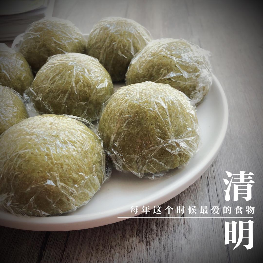 网红青团～～咸蛋黄肉松青团