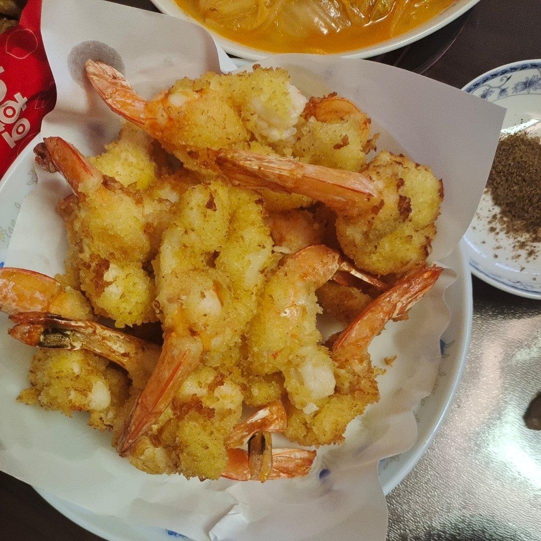 面包糠炸虾