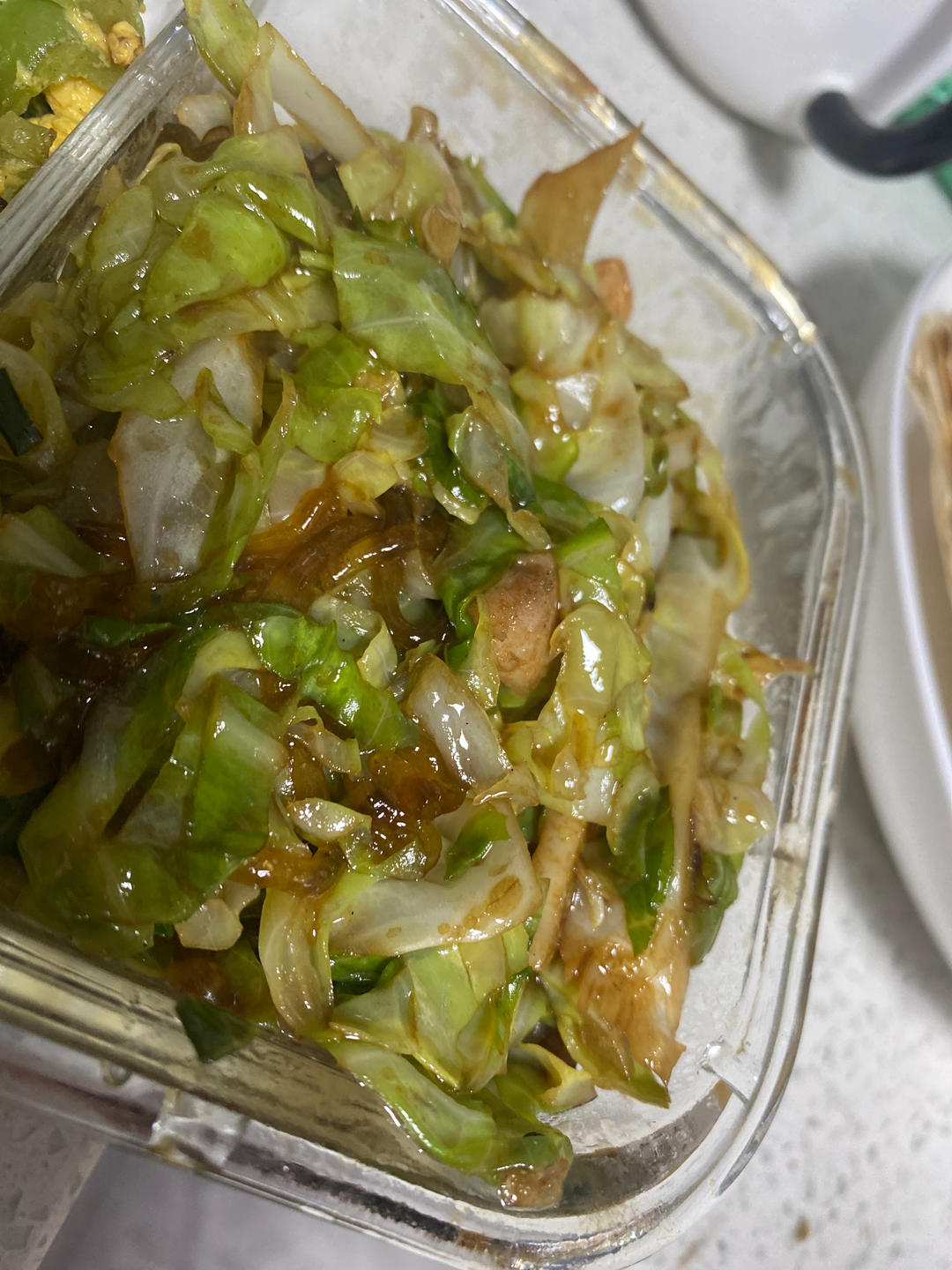 最近爱吃粉丝粉条～包菜炒粉丝