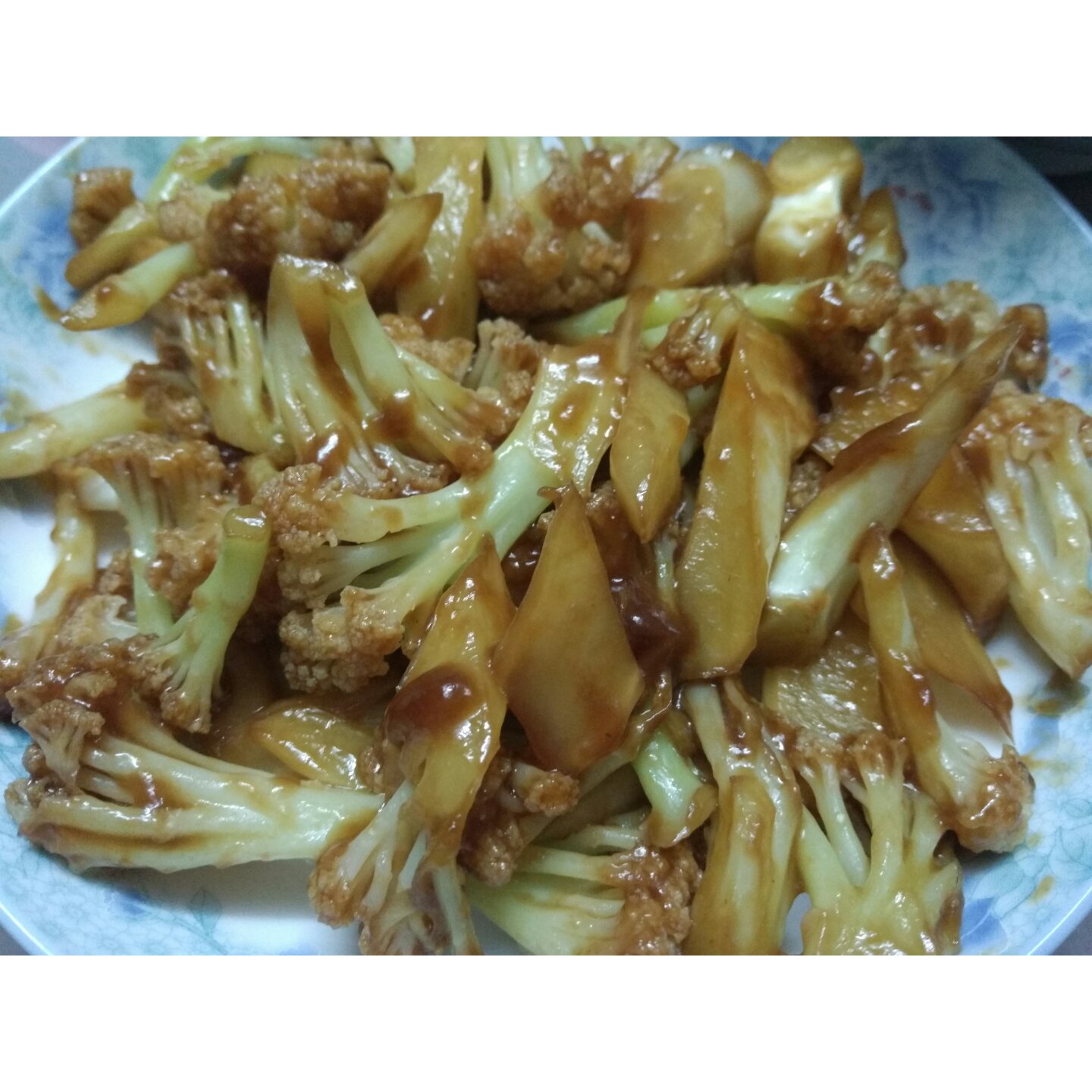 素烧菜花