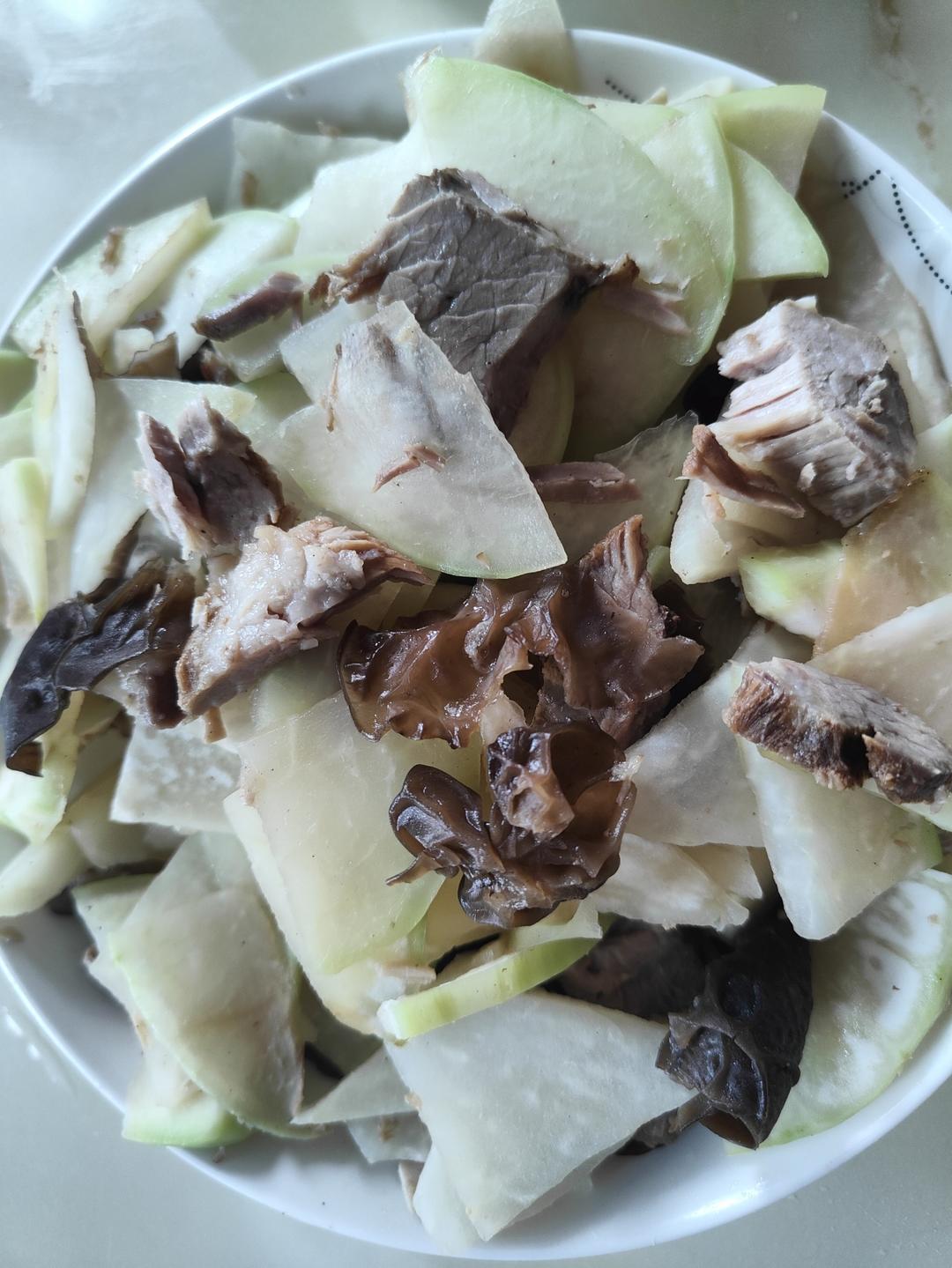 芥兰头炒肉