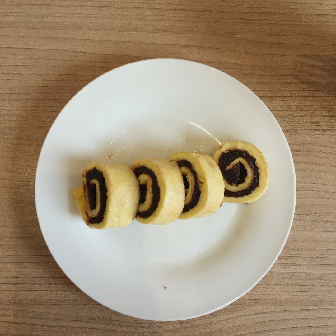 鸡蛋豆沙卷