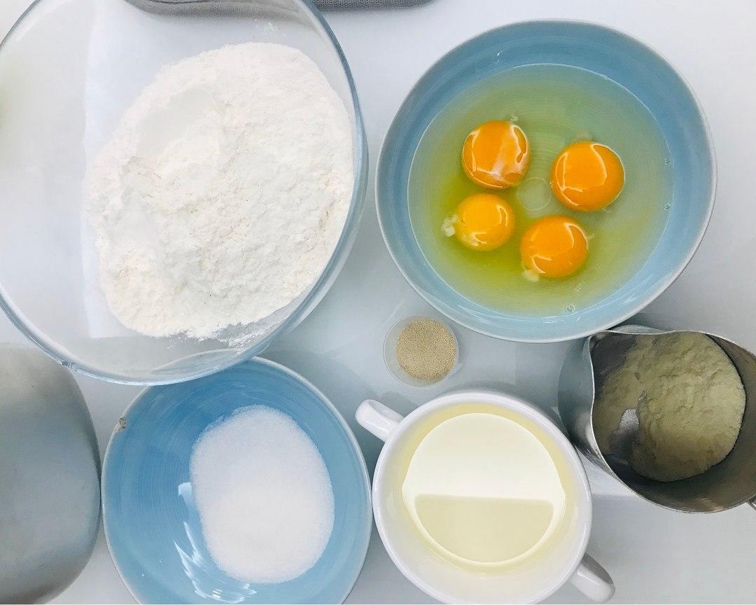 纯奶手撕吐司的做法 步骤1