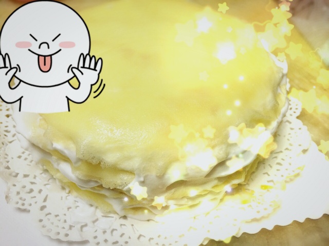 芒果可丽饼千层蛋糕