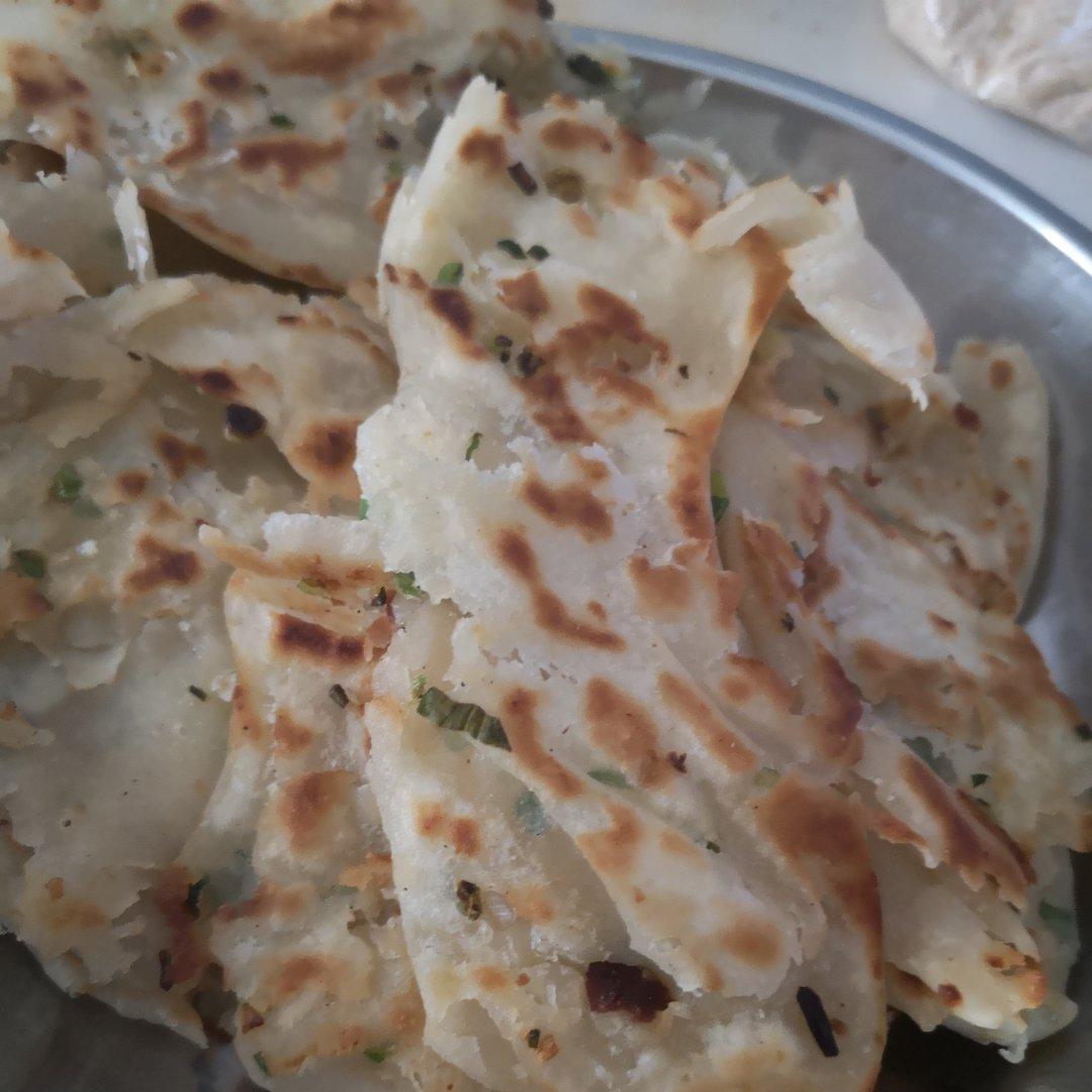 千层油饼（比外边买的印度飞饼更好吃）