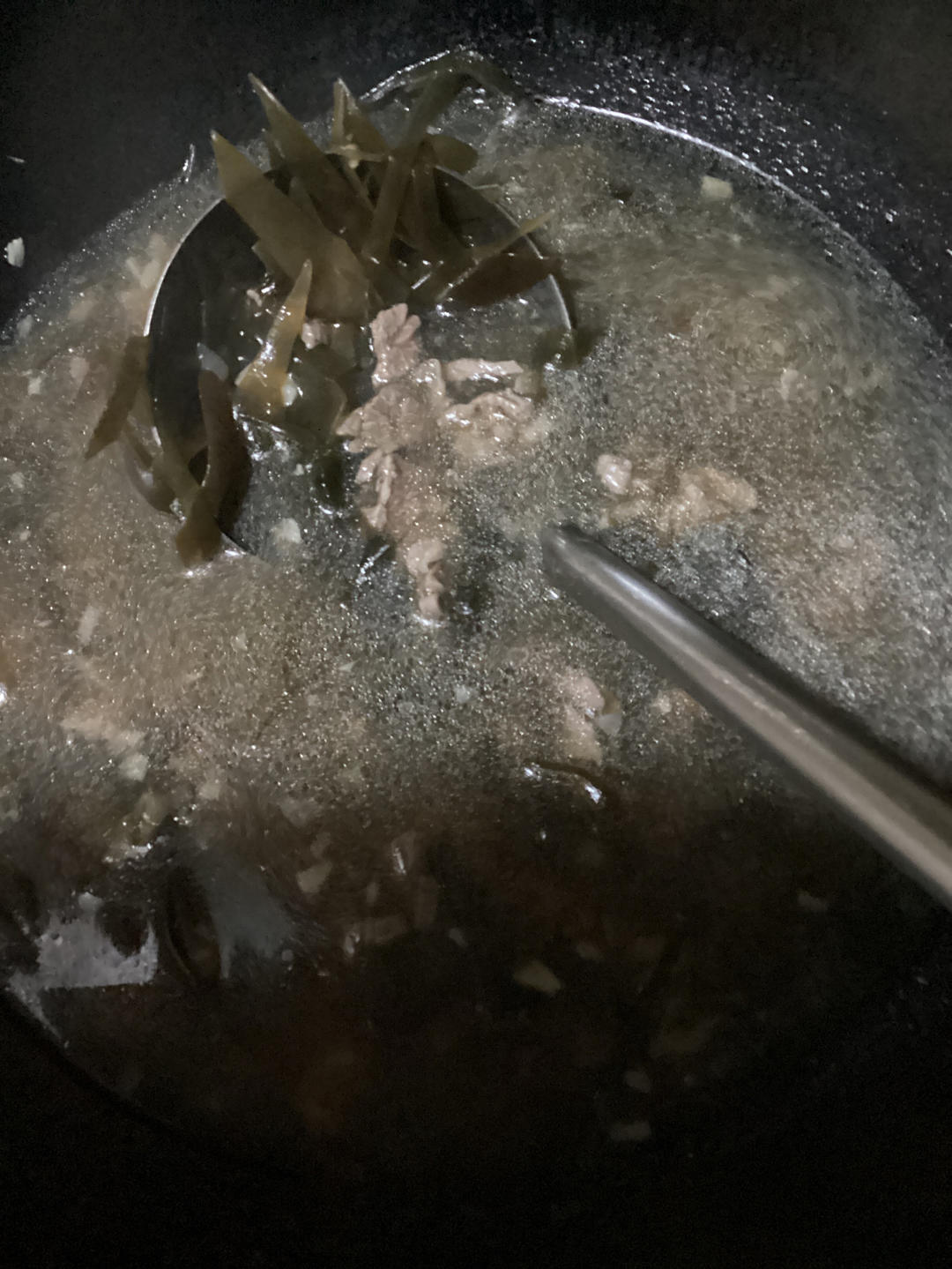 超快手海带汤，牛肉不会硬