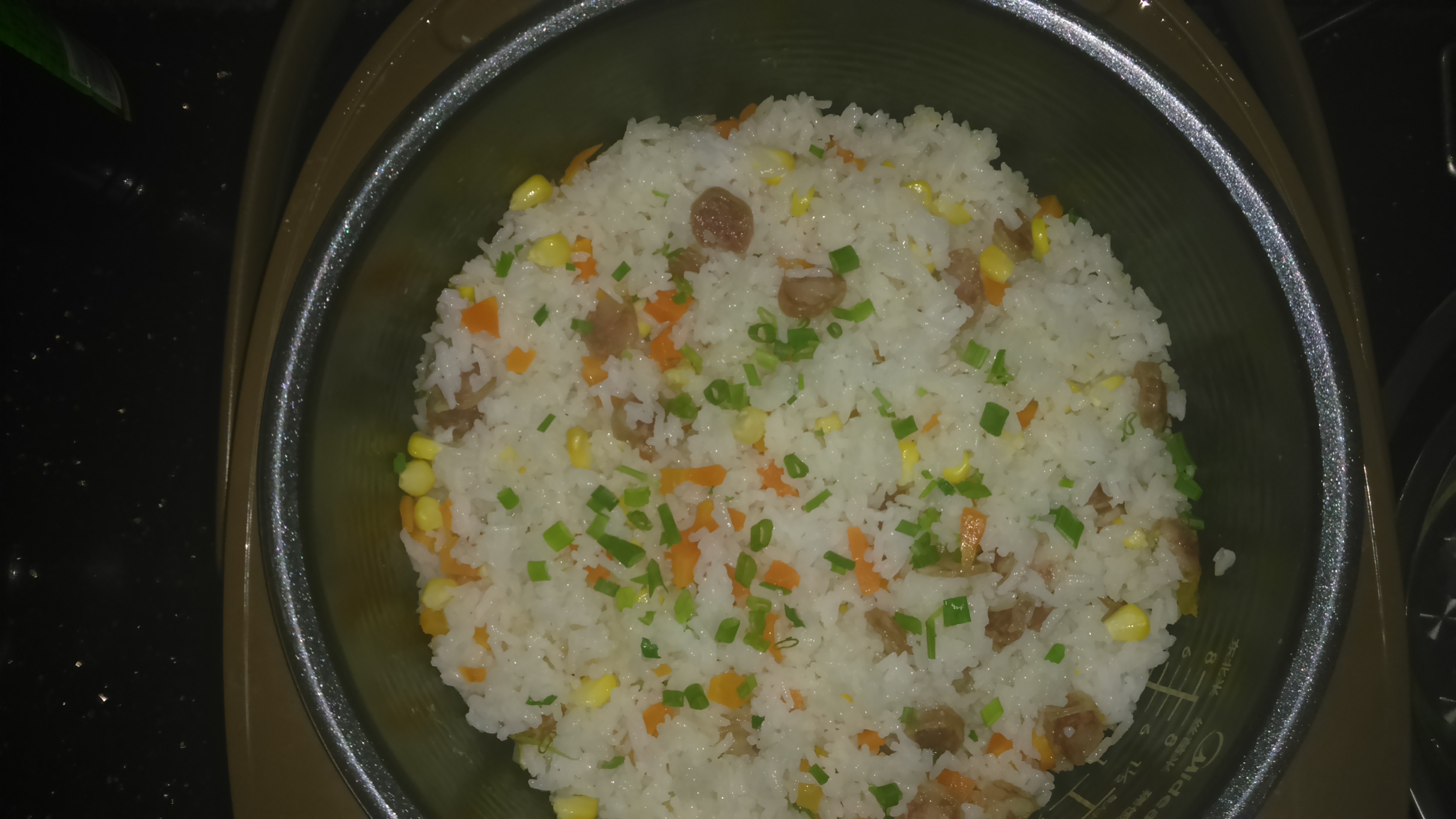 电饭锅版香菇腊肠饭