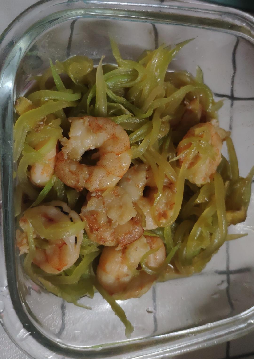 家常～清炒莴笋虾仁 清淡 快手