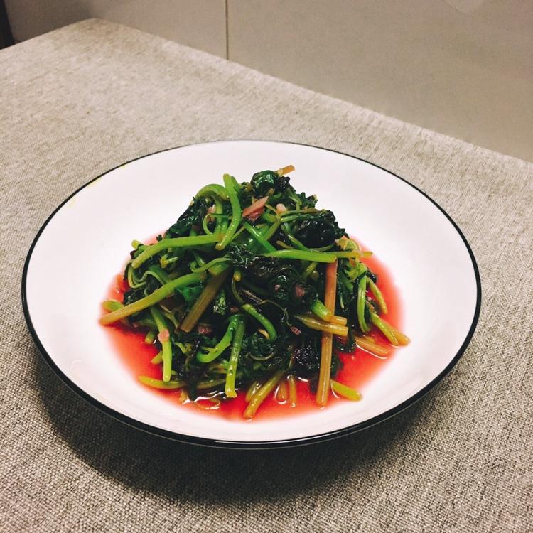 蒜茸炒红苋菜