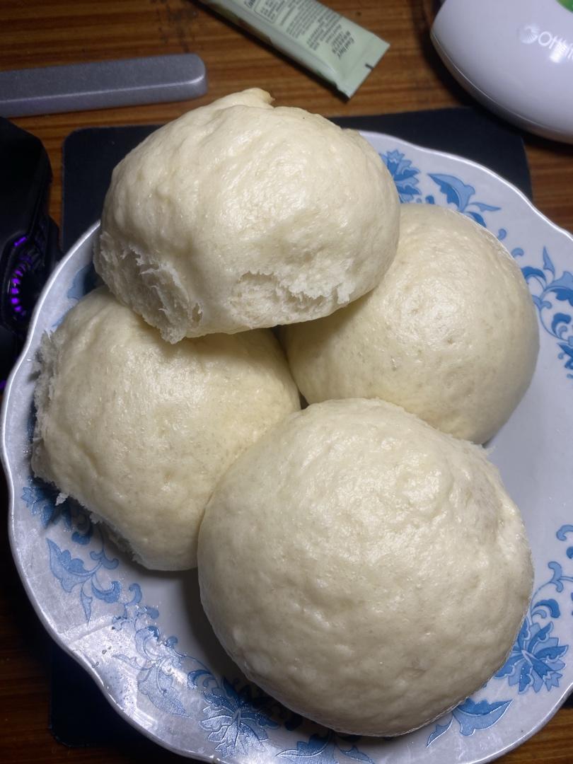 高筋面粉也能做出松软白馒头（酵头法）