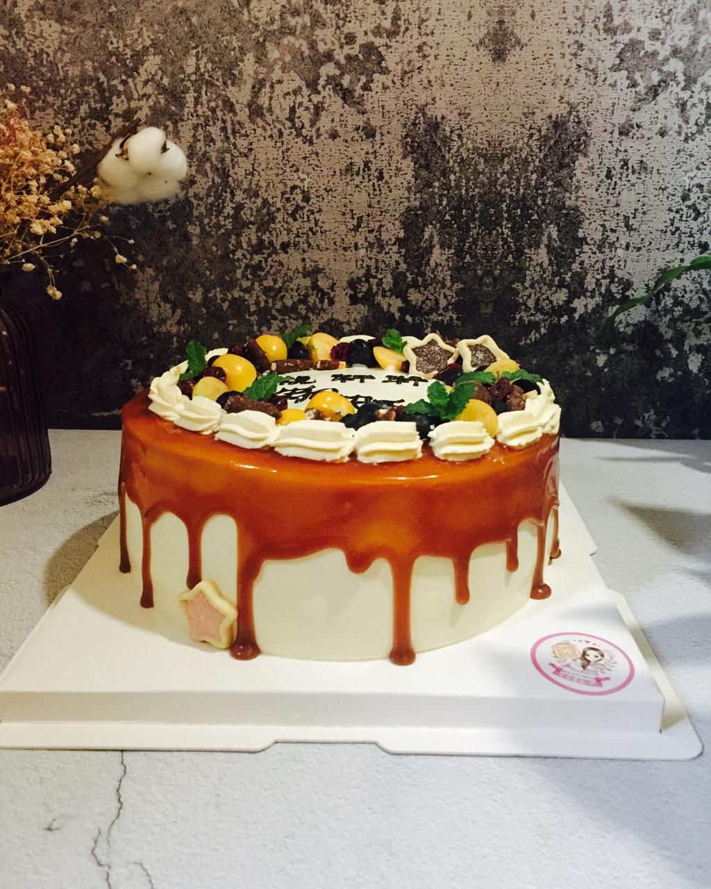 蛋糕淋面之二：焦糖奶油淋面