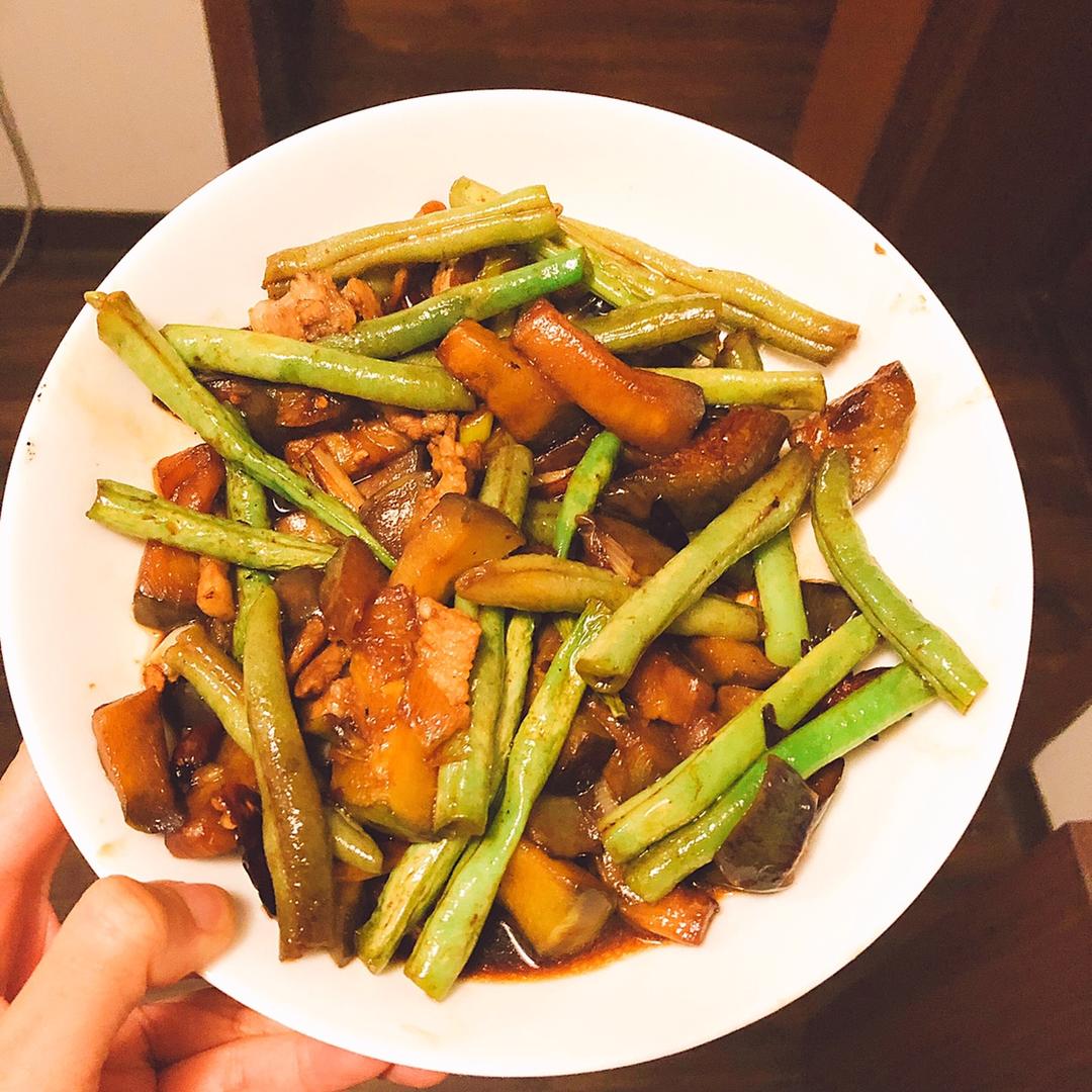 豆角烧茄子