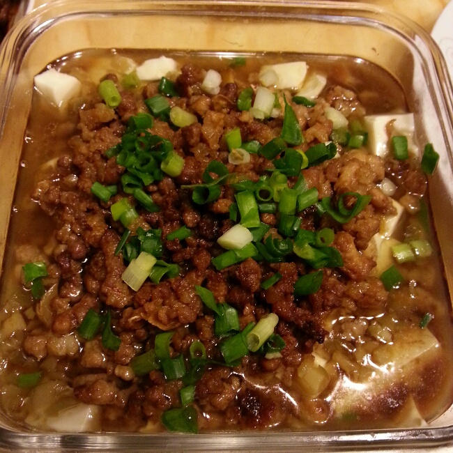 榨菜肉末蒸豆腐