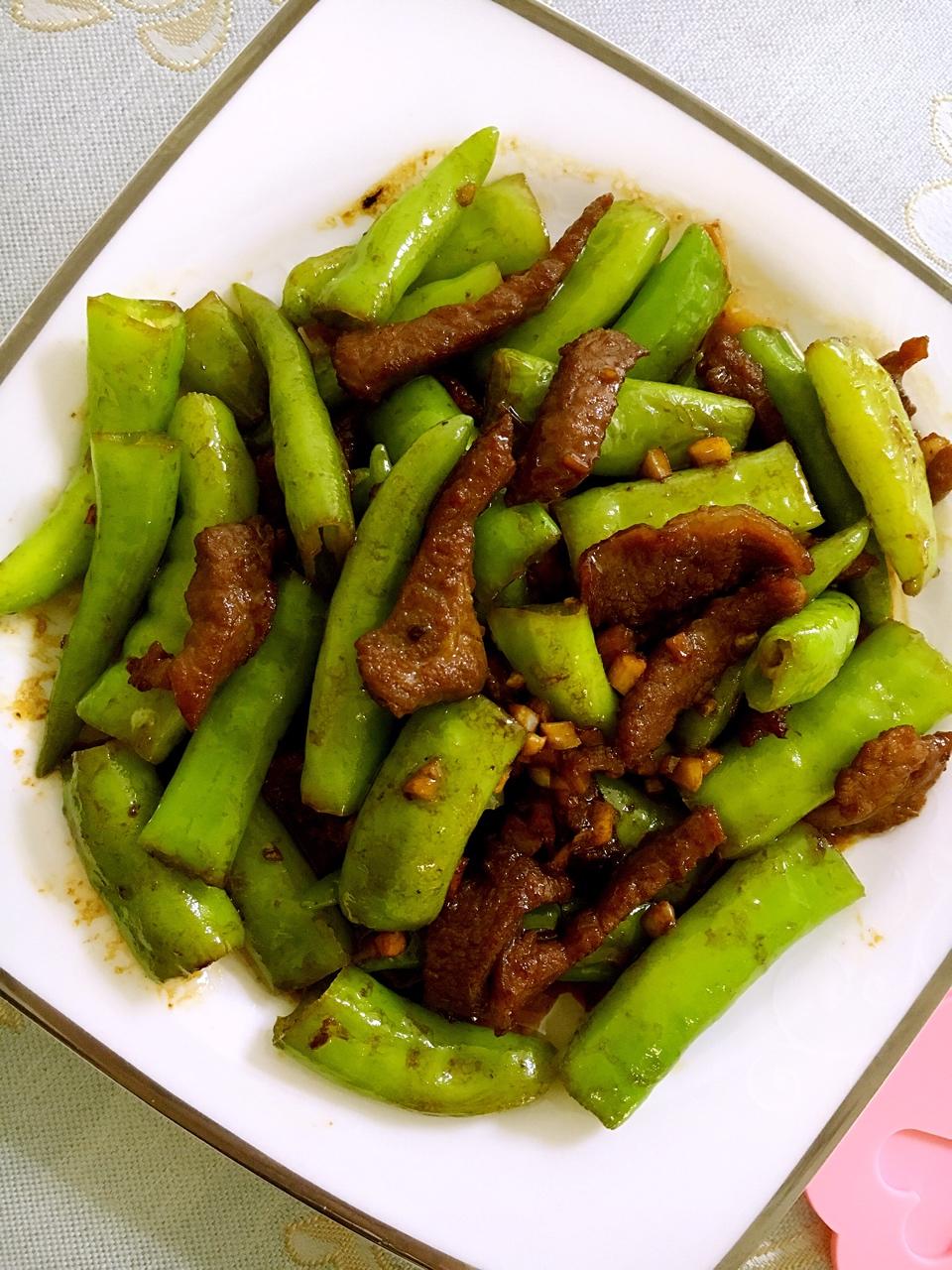 杭椒炒牛柳