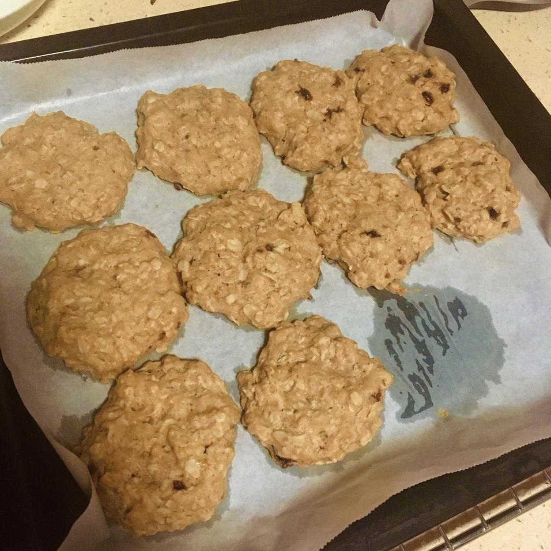 健康燕麦香蕉无花果软曲奇