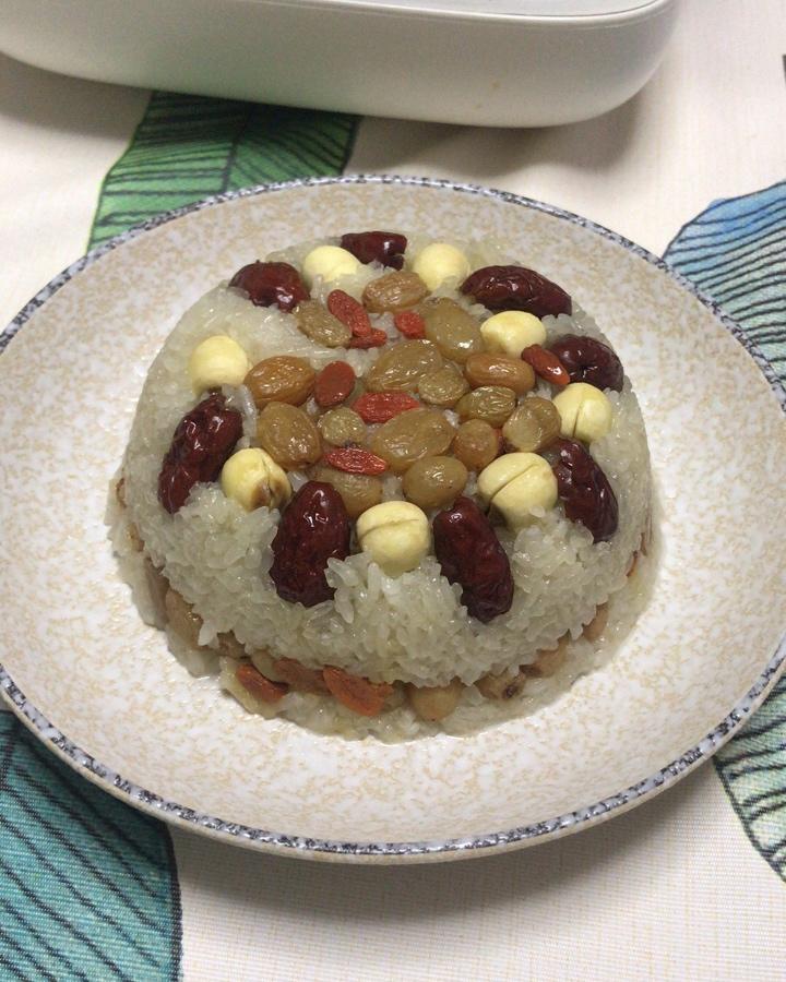【猪油夹沙八宝饭】古法蒸糯米