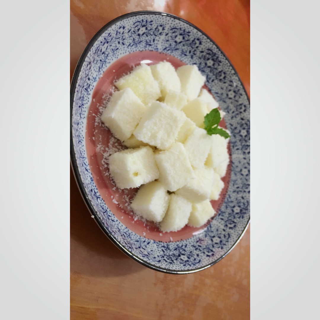 椰蓉牛奶小方
