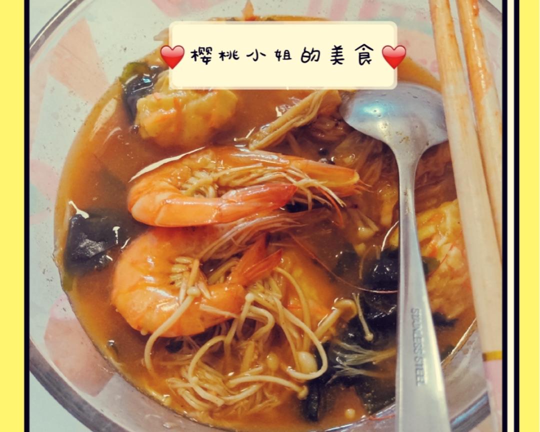 咖喱海鲜泡菜汤的做法