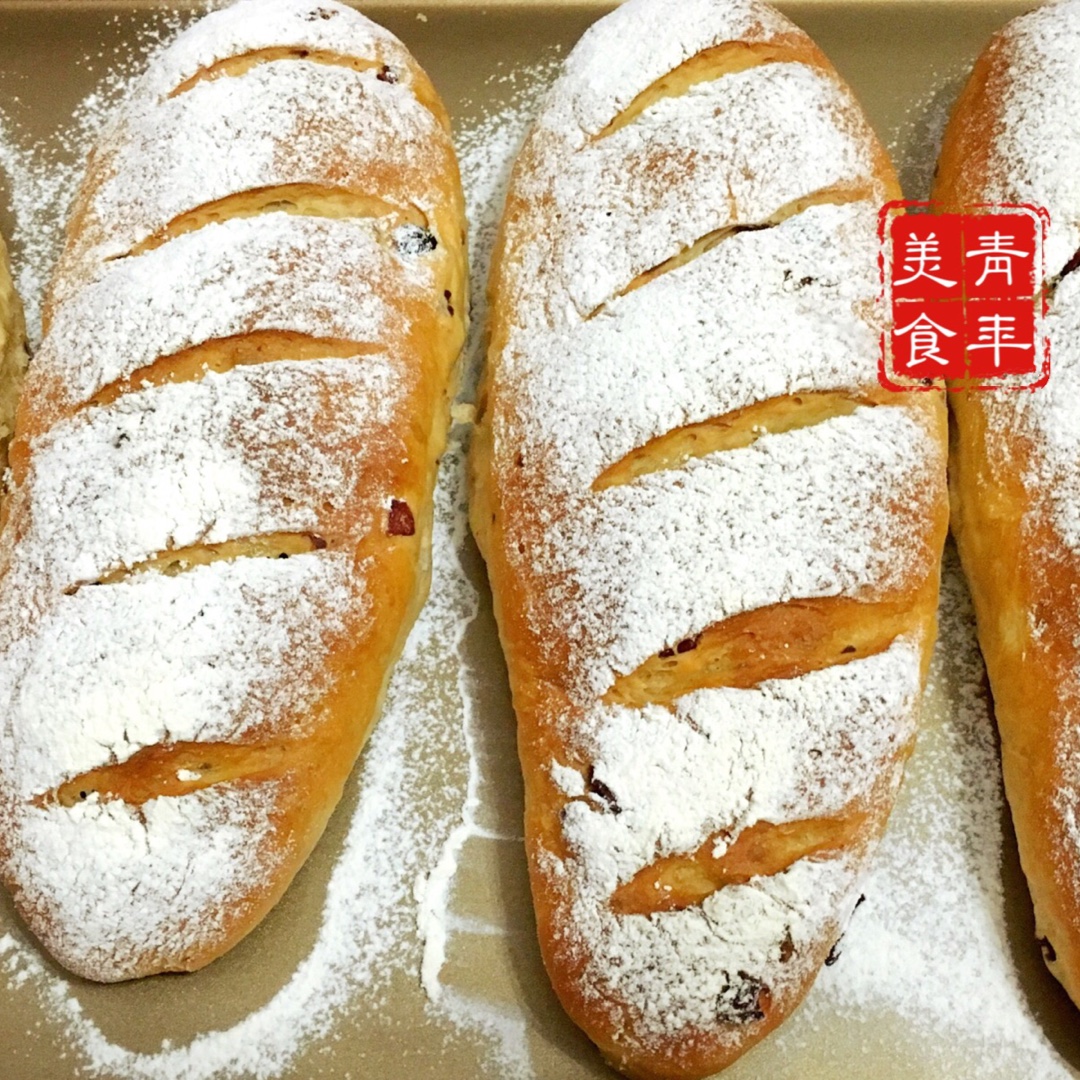 全麦红糖桂圆软欧包