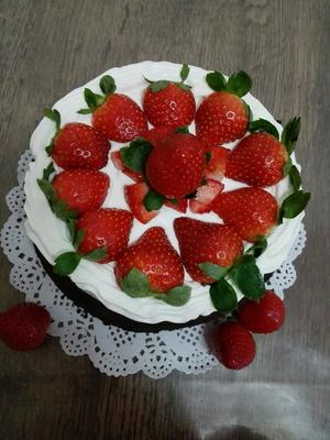 草莓香蕉奶油蛋糕的做法 步骤2